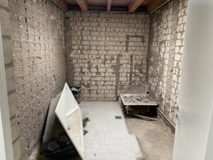 Badezimmer während Sanierung